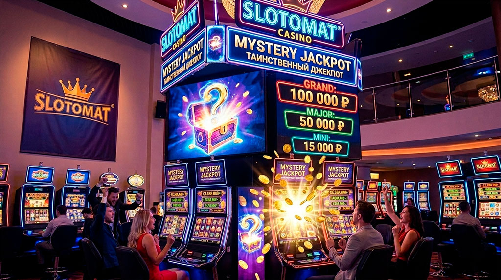Таинственный джекпот: Момент победы в казино Slotomat