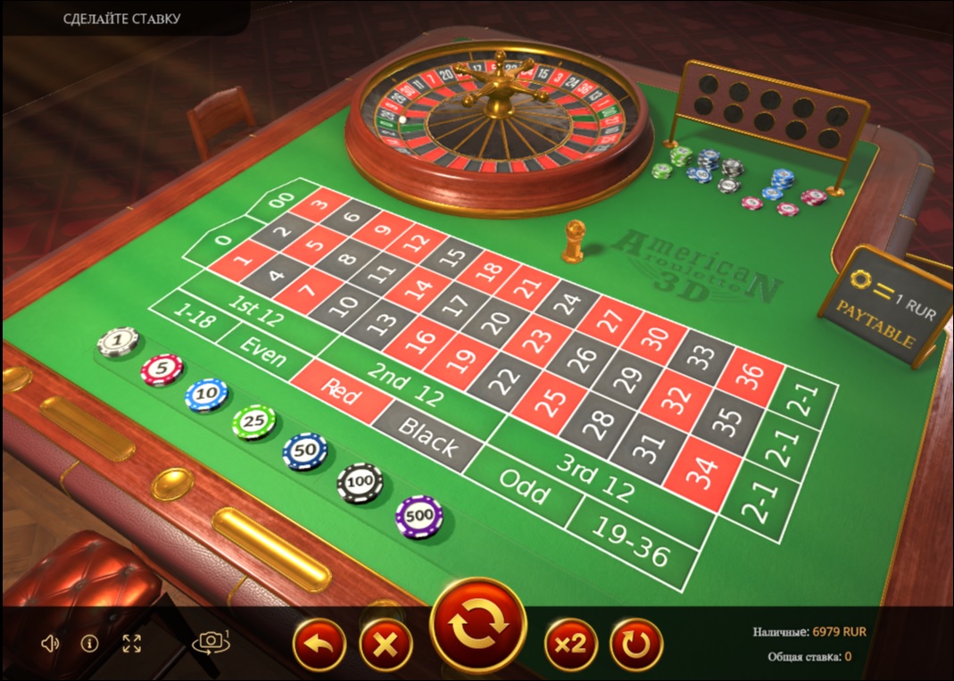 Дизайн стола American Roulette 3D