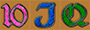 10, J, Q