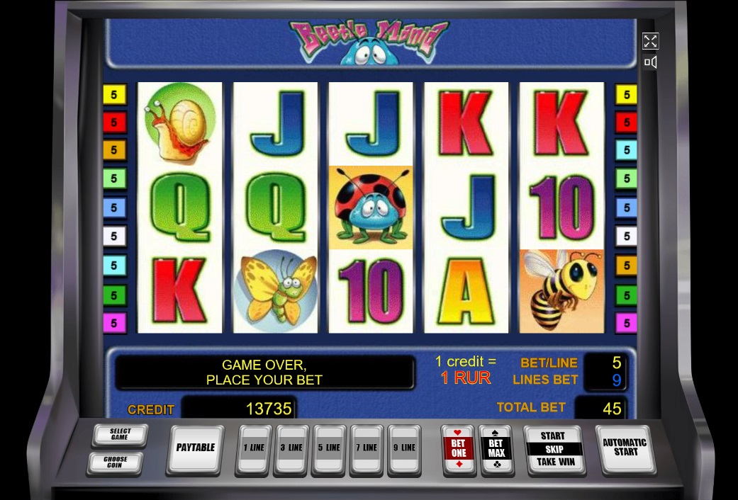 Дизайн слота Beetle Mania