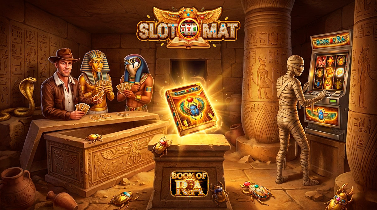 Постер к игровому автомату Книга Ра