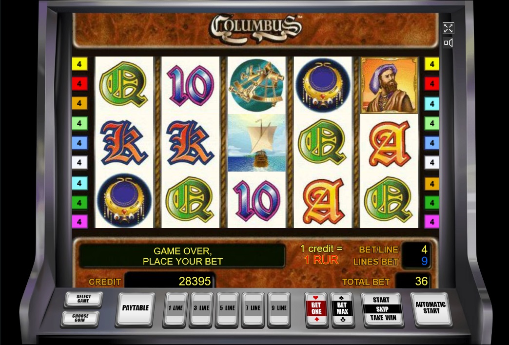 Дизайн слота Columbus