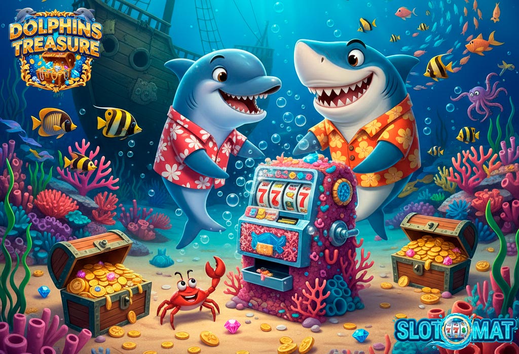 Постер к игровому автомату Сокровища дельфинов