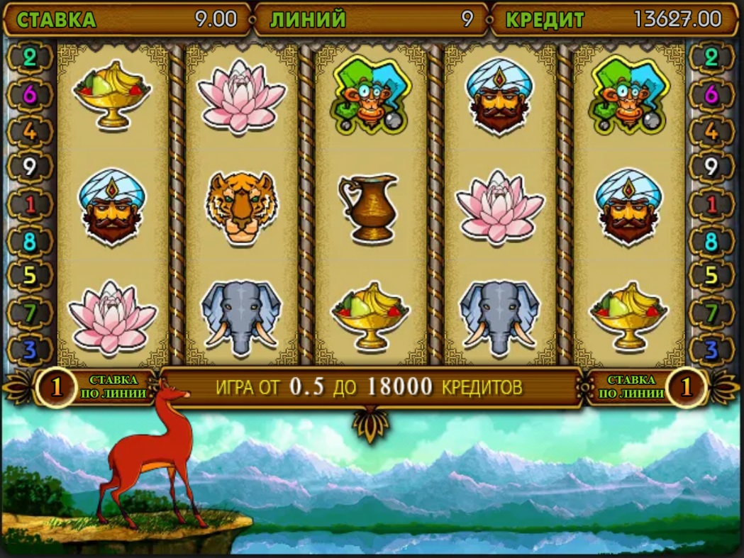 Оформление слота Golden Antelope