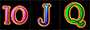 10, J, Q