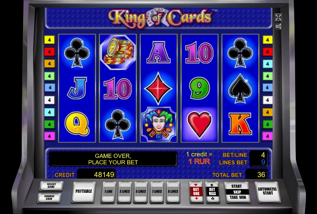 Дизайн слота King of Cards
