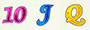 10, J, Q