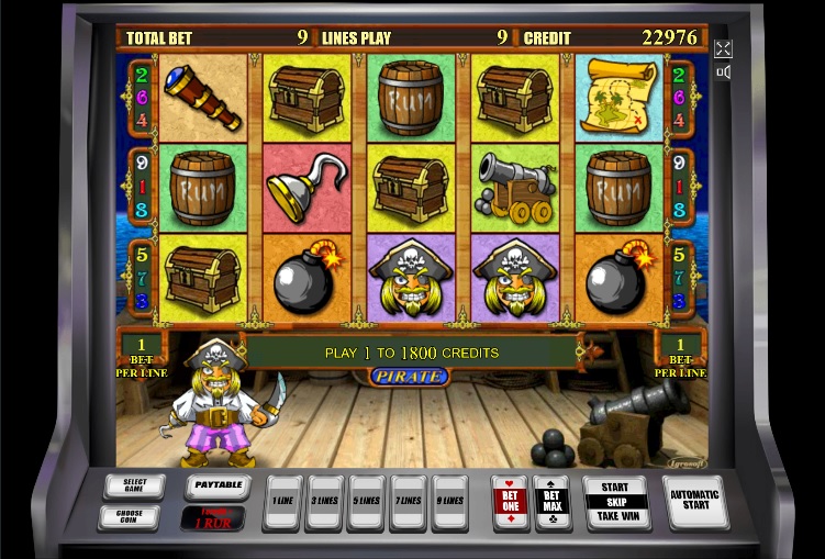 Внешний вид слота Pirate