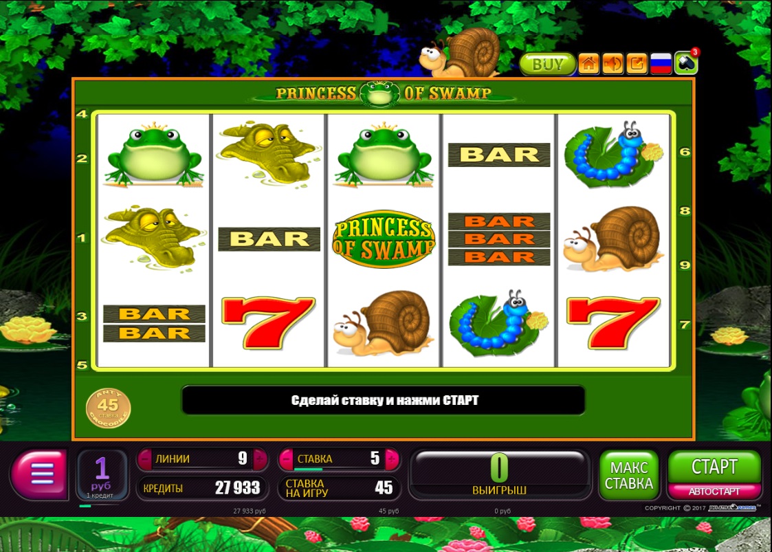 Внешний вид автомата Princess of Swamp