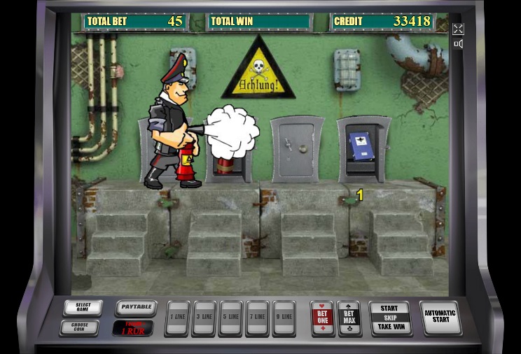 Использование огнетушителя в бонусе