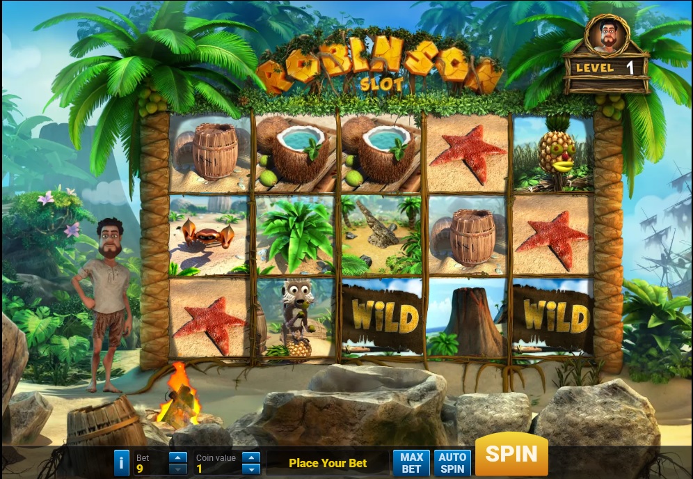 Дизайн слота Robinson