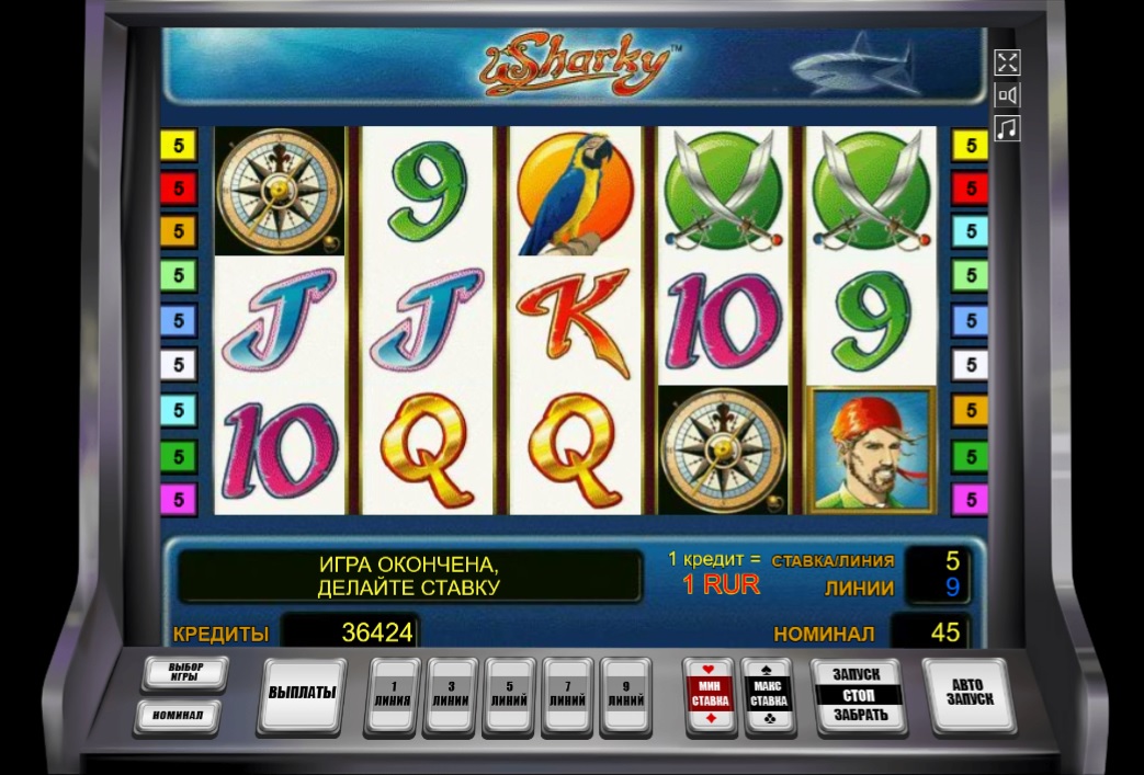 Внешний вид автомата Sharky