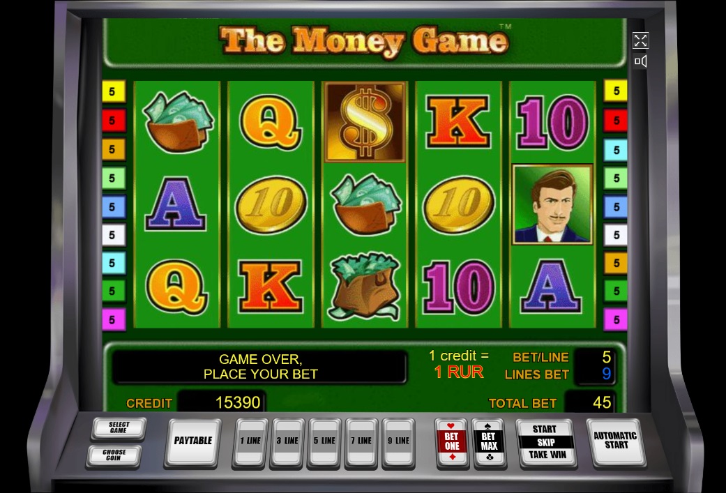 Дизайн слота The Money Game