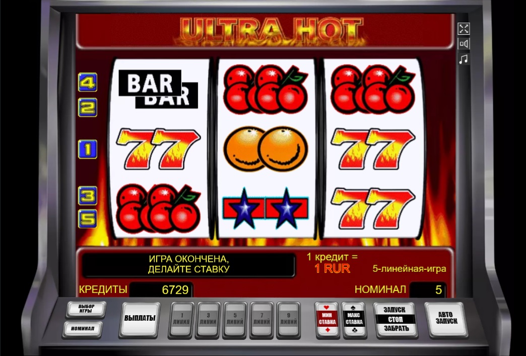 Внешний вид слота Ultra Hot