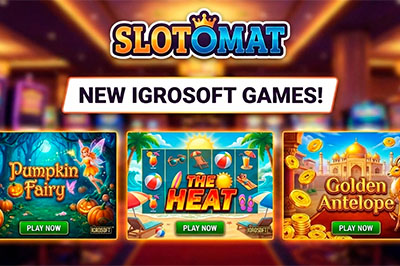 Возвращение легенды: Pumpkin Fairy, The Heat и Golden Antelope пополнили зал Slotomat